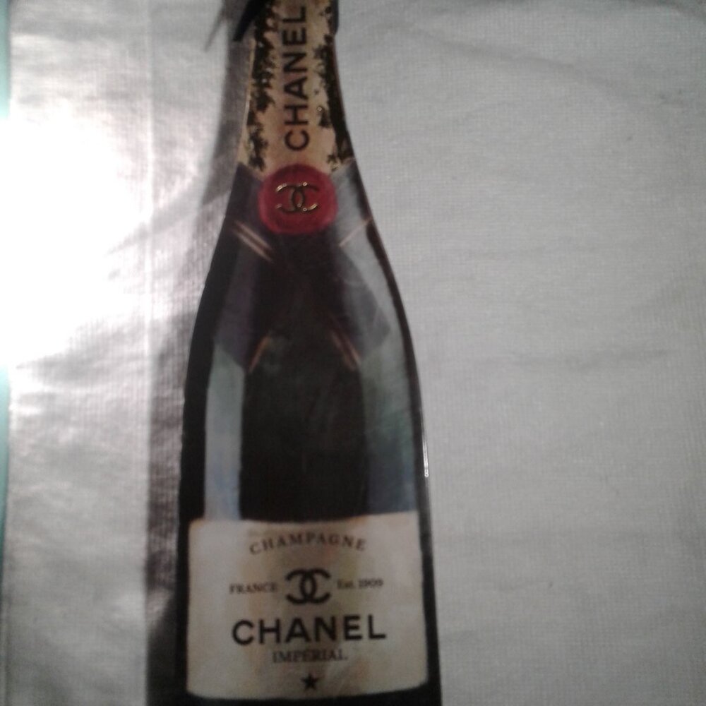 Champagne Bottle Decorative Art Piece